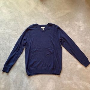 *NEVER WORN* Sonoma Mens Cotton V-Neck Sweater | Color: Navy Blue | Size: Small